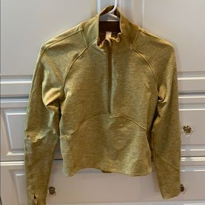 Lululemon Crop Green ZIP Up size 4